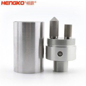 316不銹鋼樣氣過濾器耐高壓高強(qiáng)度易清洗，用于污水管道氣體檢測分析高溫氣體取樣探頭過濾器