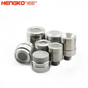 廠(chǎng)家定制0.2-90微米多孔金屬氣體傳感器防爆外殼，隔火焰耐腐蝕316L不銹鋼防爆片