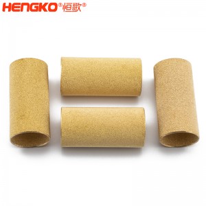 廠家定制生產(chǎn)銅粉末過濾芯燒結(jié)銅濾芯濾管孔隙均勻，銅燒結(jié)除塵防塵過濾銅管