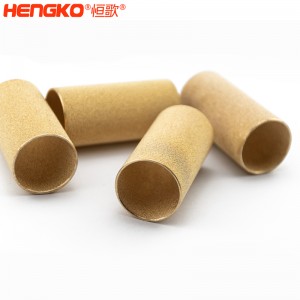 廠家定制生產(chǎn)銅粉末過濾芯燒結(jié)銅濾芯濾管孔隙均勻，銅燒結(jié)除塵防塵過濾銅管