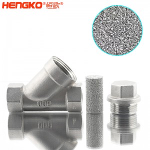 恒歌定制316L粉末燒結(jié)不銹鋼Y型過濾器耐腐蝕易清洗，用于化工行業(yè)