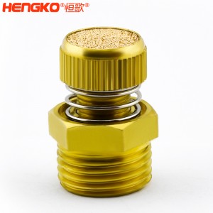 廠家批發(fā)HSD型可調(diào)節(jié)青銅消聲消音器多規(guī)格耐高溫消音降噪，用于電磁閥氣動靜音器接頭