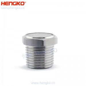 恒歌生產(chǎn)絲網(wǎng)燒結(jié)316不銹鋼平頭消聲器，消音耐用不銹鋼氣動(dòng)過濾元件