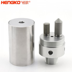 316不銹鋼樣氣過濾器耐高壓高強度易清洗，用于污水管道氣體檢測分析高溫氣體取樣探頭過濾器