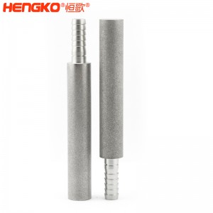 廠家批量生產(chǎn)不銹鋼粉末燒結(jié)曝氣頭擴(kuò)散器 孔隙率高流通速度快，用于臭氧發(fā)生器