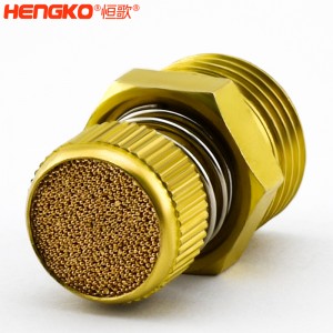 廠家批發(fā)HSD型可調(diào)節(jié)青銅消聲消音器多規(guī)格耐高溫消音降噪，用于電磁閥氣動靜音器接頭